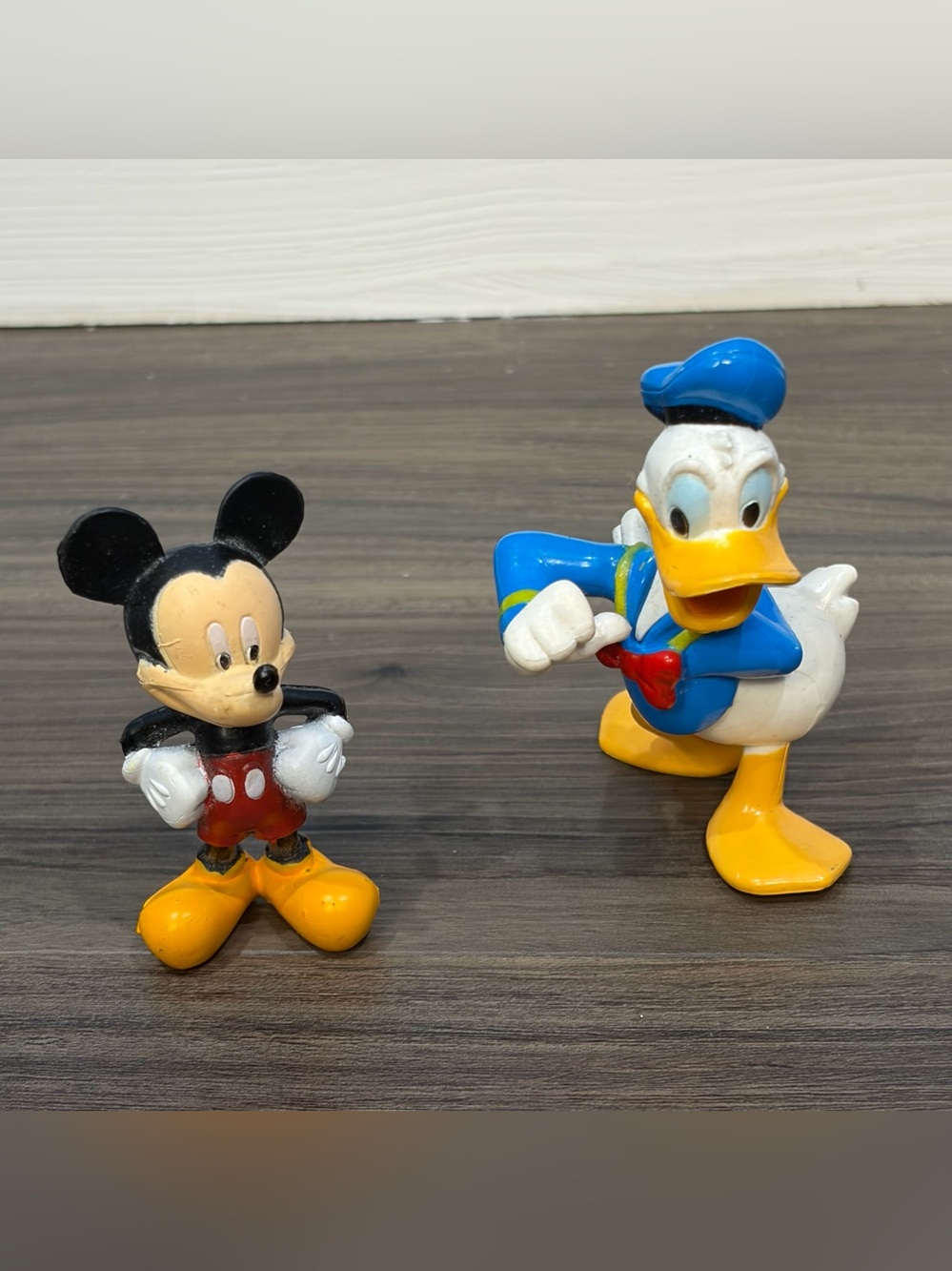 Small Plastic Mickey Mouse And Donald Duck Figures Greenbrier